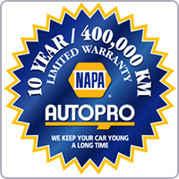 NAPA CANADA 10Yr400Km Warranty 